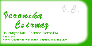 veronika csirmaz business card